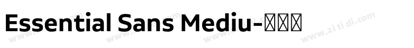 Essential Sans Mediu字体转换
